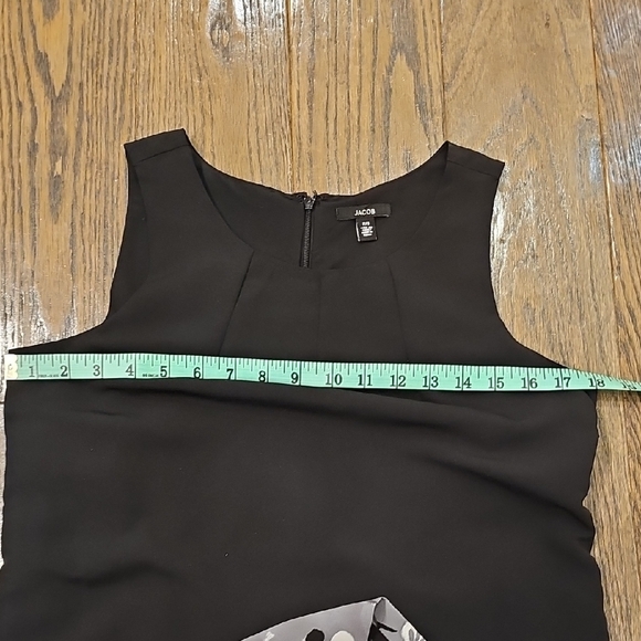 Jacob Black and Gray Floral Mini Dress - Picture 5 of 6